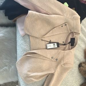 Pink BCBG Cropped Jacket